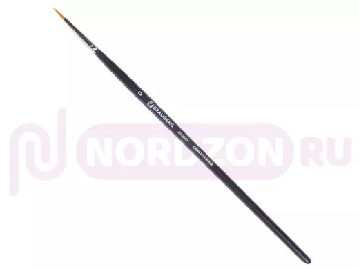 Кисть художественная проф "BR-80133" ART CLASSIC, синтетика жесткая, круглая, № 0, короткая ручка