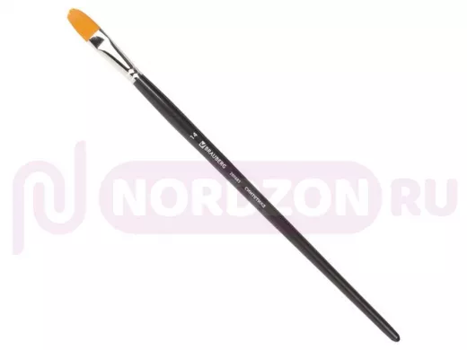 Кисть художественная проф. "BR-80155" ART CLASSIC, синтетика жесткая, овальная, № 14, длинная ручка