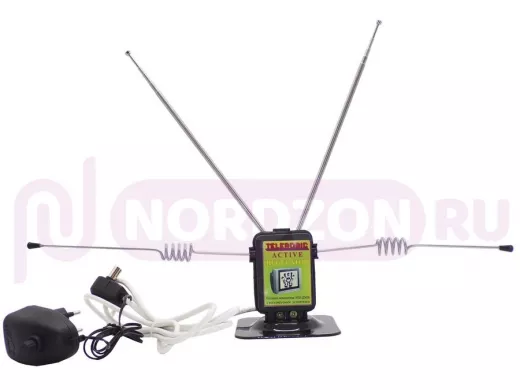"TELEROBIC-ACTIVE-REGULATOR"  антенна DVB-T2,МВ/ДМВ усилителем, бл.пит.регулируемая