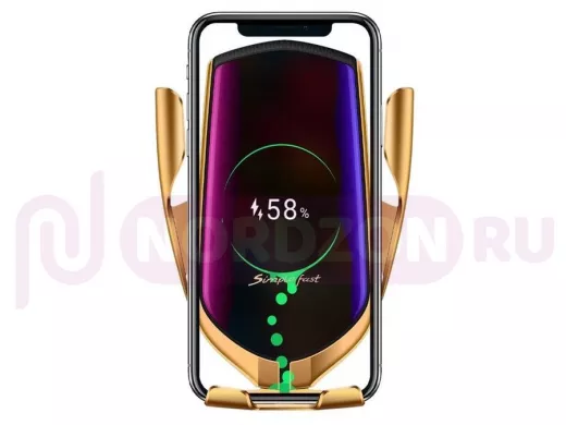 Автодержатель  TDS TS-CAA06 (R1) для смартфонов + беспроводное ЗУ
