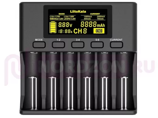 Зарядное устройство для аккумулятора LiitoKala Engineer Lii- S6 для Ni-Cd, универ. 6-ти местное