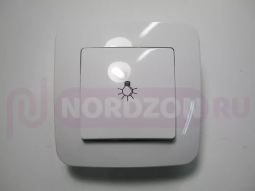 Кнопка звонка, белая, серии MAKEL Lillium N