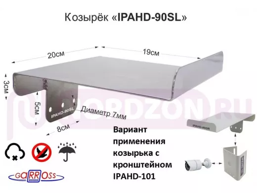 Козырёк для камер видеонаблюдения 