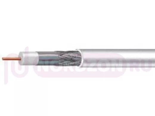 Mediaflex  RG6  M660BV 1,02 mm CCS, оплетка 64x0,12 mm AL, оболочка PVC белый, бухта 305 м