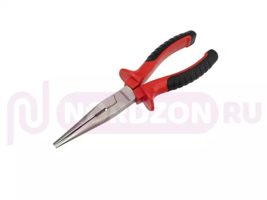 Тонкогубцы 200 мм никелированные, двухкомпонентные рукоятки