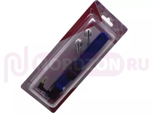 Наушники MP3A-HS-HB1 Gembird , вкладыши, для MP3, красный ремешок